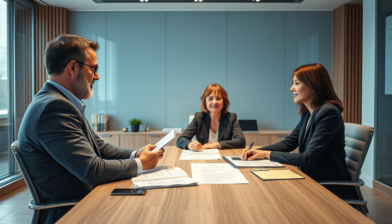 Business agreement signing